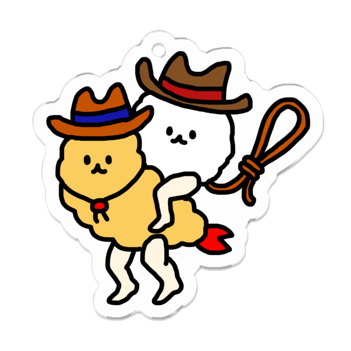 アクリルキーホルダー - 50 x 50 (mm)