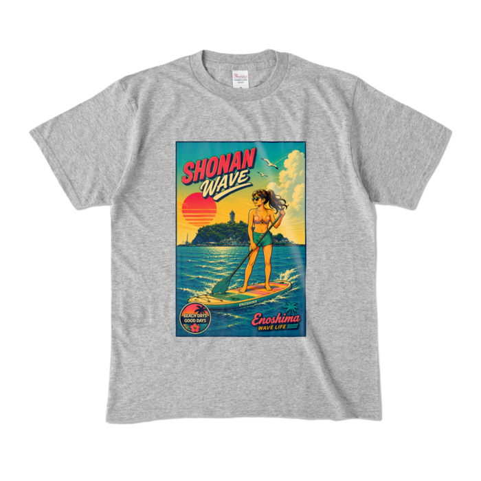 カラーTシャツ - M - 杢グレー (濃色)