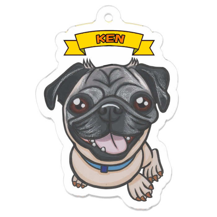 アクリルキーホルダー - 50 x 50 (mm)