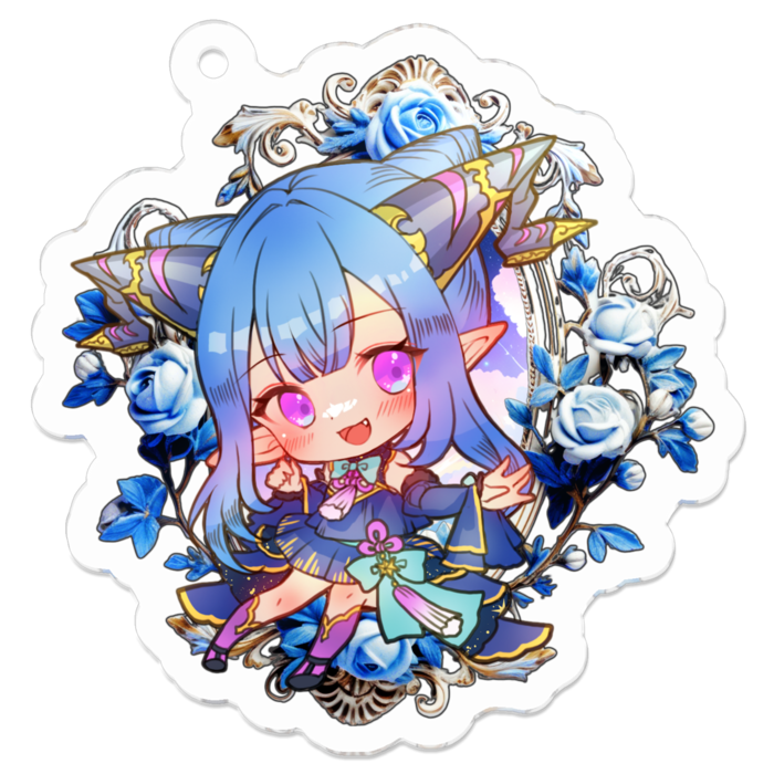 【お団子】アクリルキーホルダー - 50 x 50 (mm)