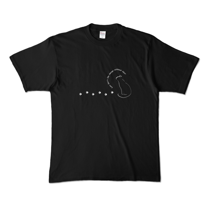 カラーTシャツ - XL - ブラック (濃色)