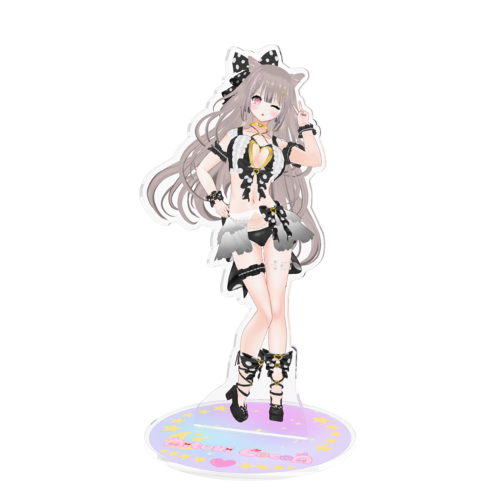 Black ver.アクリルスタンド(Black ver.Acrylic Display Stand.)- 160x160mm