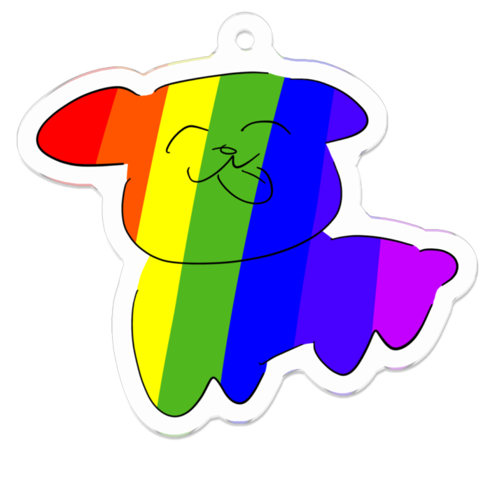 アクリルキーホルダー - 50 x 50 (mm)