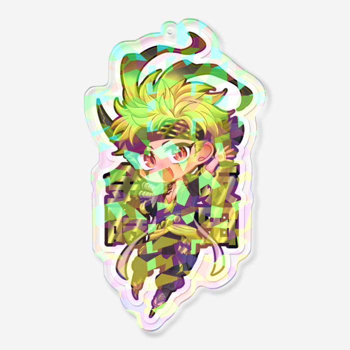 ホログラムアクリルキーホルダー - 100 × 100mm