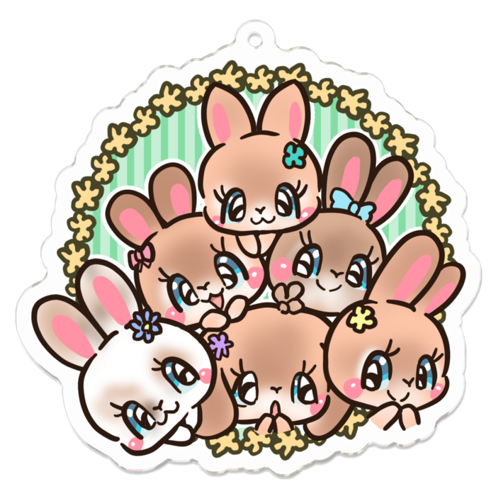 アクリルキーホルダー - 70 x 70 (mm)