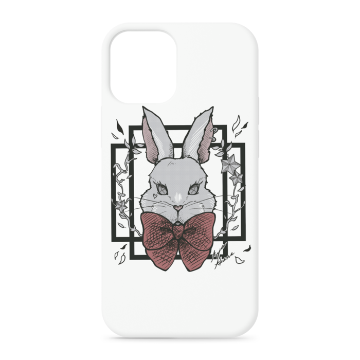 白🐰iPhoneケース - iPhone12 mini