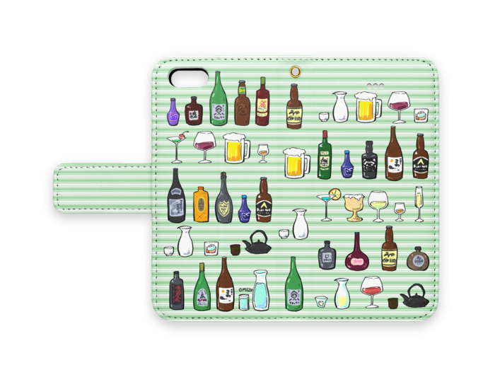 手帳型iPhoneケース - iPhone 5 / SE - ストラップ穴 あり