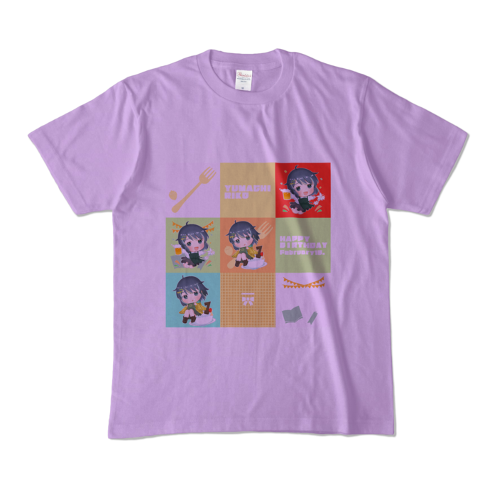 カラーTシャツ - M - ライトパープル (淡色)