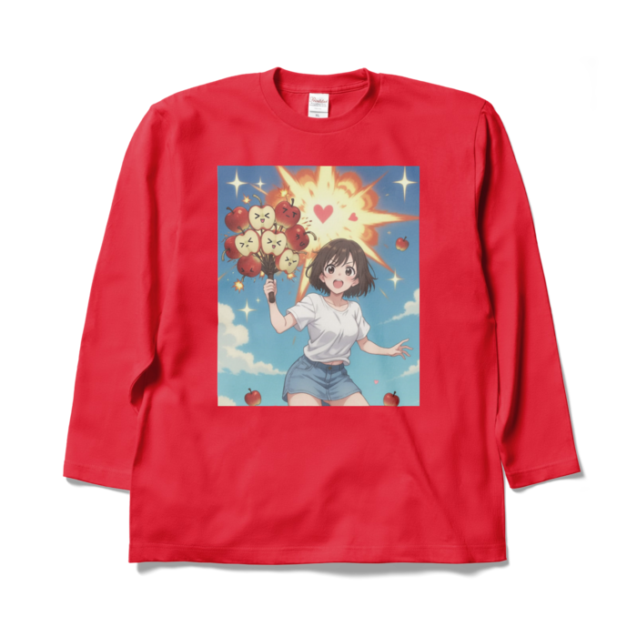 ロングスリーブTシャツ - XL - レッド