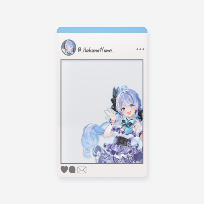 クリアカード - 名刺（55 × 91mm）