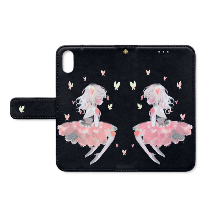 手帳型iPhoneケース - iPhone XS / X - ストラップ穴 あり