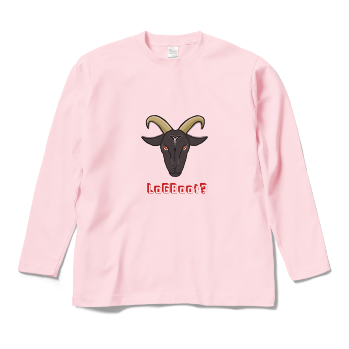 ロングスリーブTシャツ - M - ライトピンク