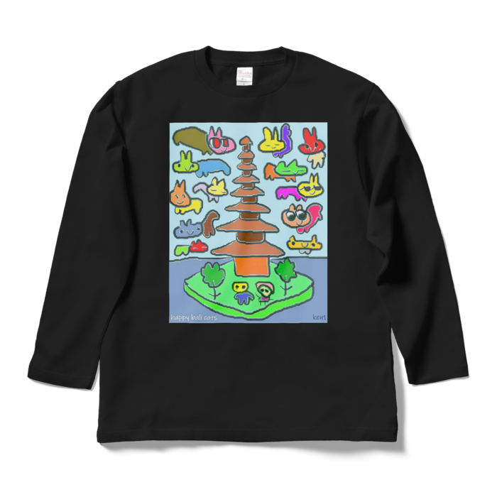 ロングスリーブTシャツ - L - ブラック