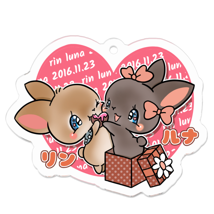 アクリルキーホルダー - 50 x 50 (mm)