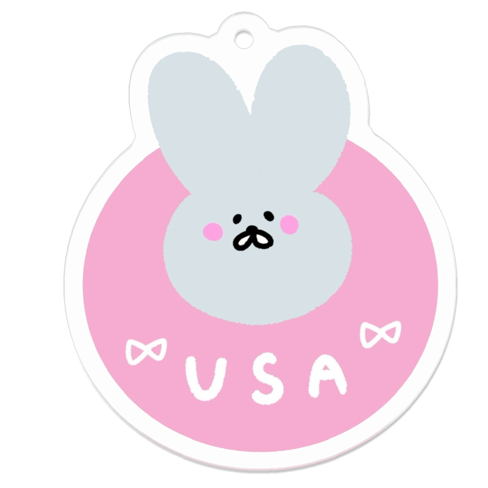 アクリルキーホルダー - 50 x 50 (mm)