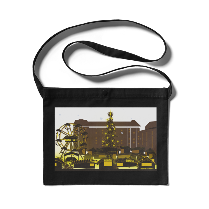 サコッシュ -ホワイト- 300 x 230 (mm)(3)