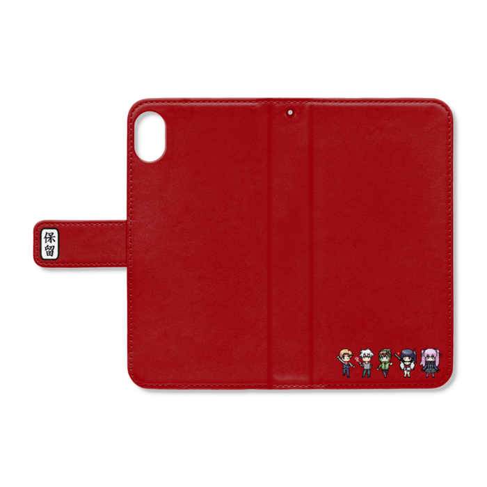 手帳型iPhoneケース - iPhone XR - ストラップ穴 あり