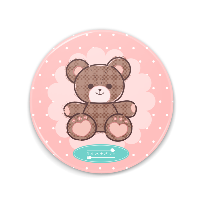 缶ミラー - 75mm　くま