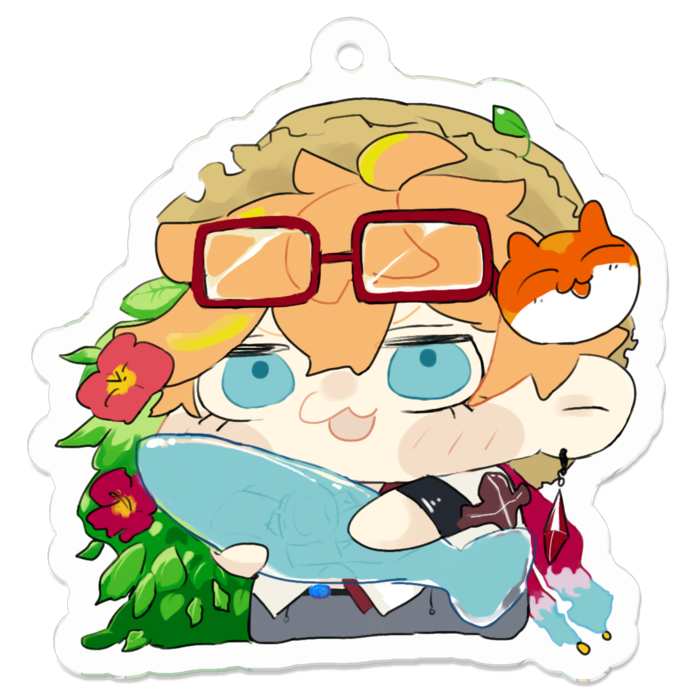 アクリルキーホルダー - 50 x 50 (mm)