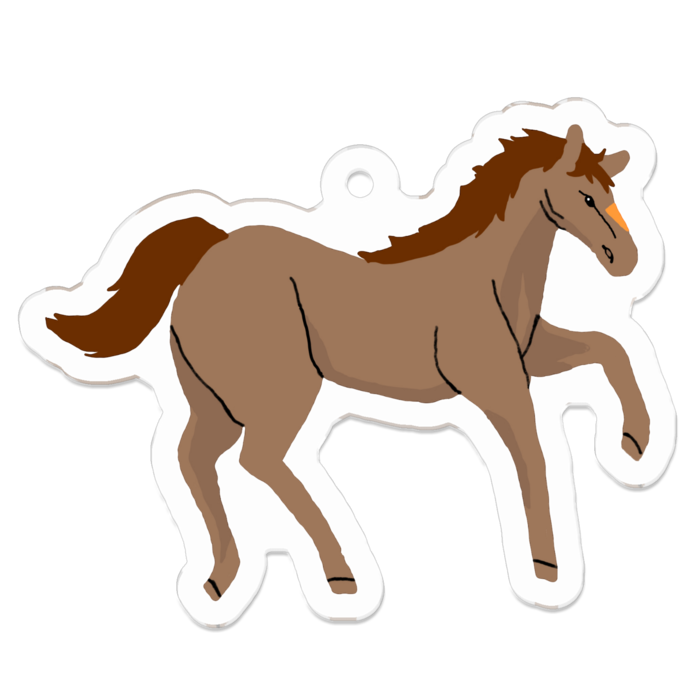 アクリルキーホルダー（コーティング） - 50 x 50 (mm)