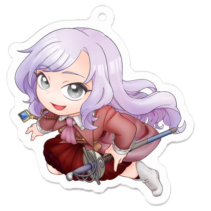 アクリルキーホルダー（コーティング） - 50 x 50 (mm)