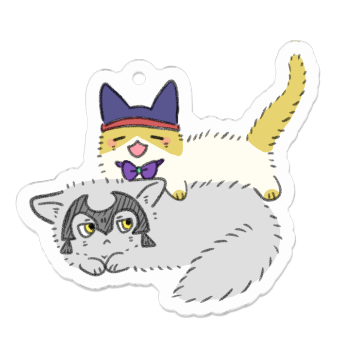 アクリルキーホルダー - 50 x 50 (mm)