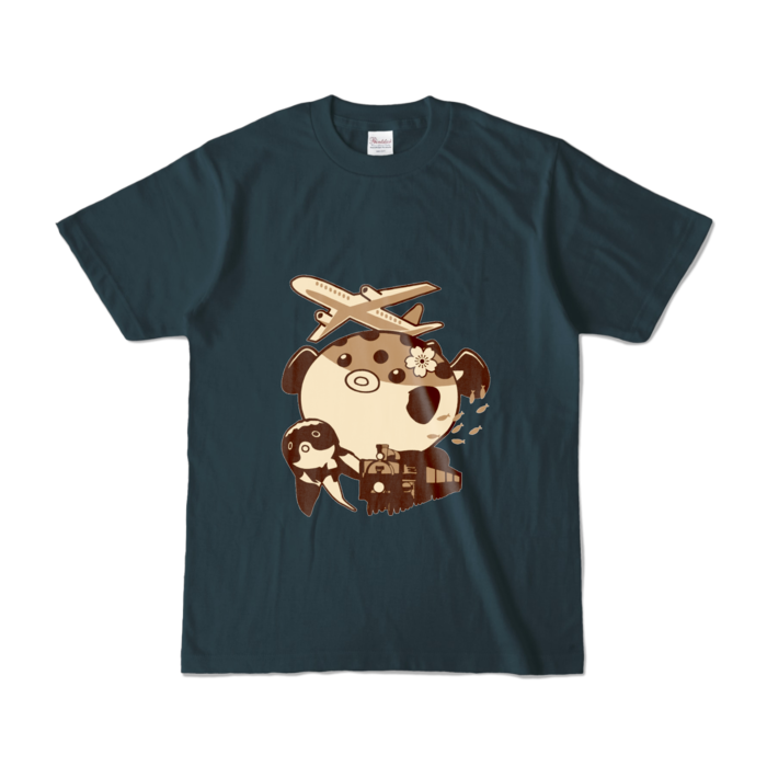 カラーTシャツ - S - デニム (濃色)