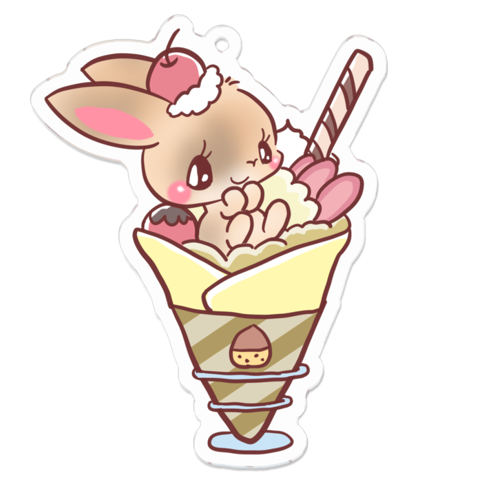 アクリルキーホルダー - 70 x 70 (mm)