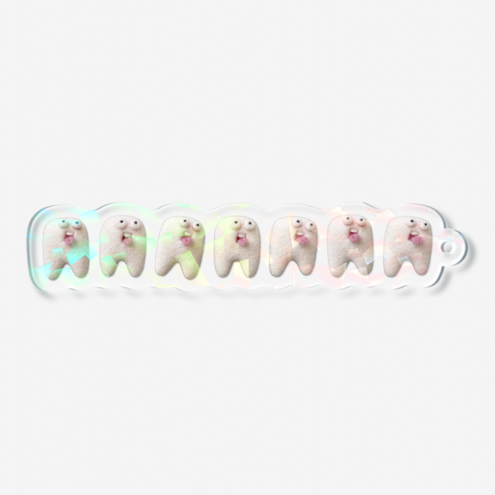 ホログラムアクリルキーホルダー - 70 × 70mm