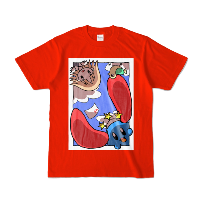 カラーTシャツ - S - レッド (濃色)