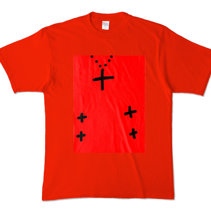 カラーTシャツ - XL - レッド (濃色)