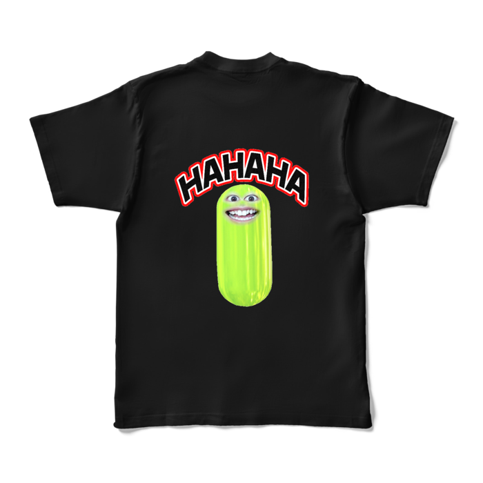 [背面]カラーTシャツ - XL - ブラック