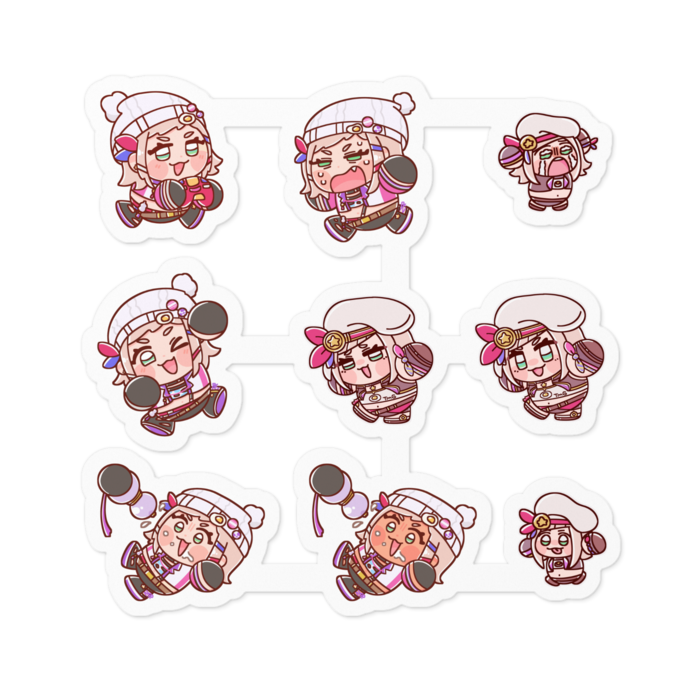 ステッカー - 100 x 100 (mm)