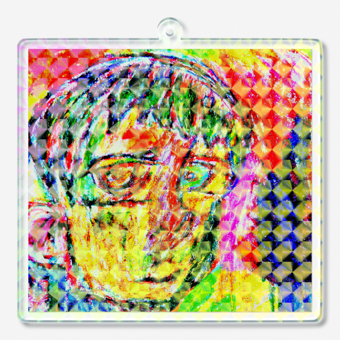 ホログラムアクリルキーホルダー - 70 × 70mm