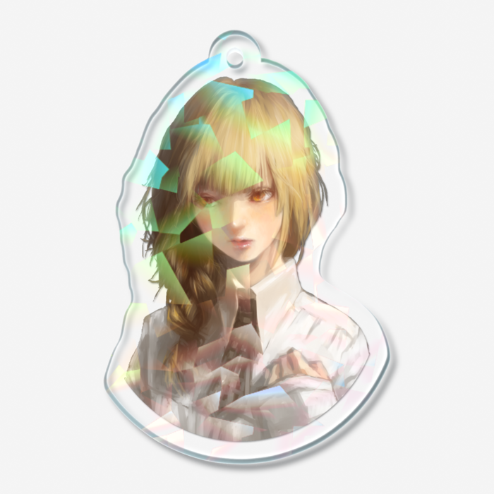 ホログラムアクリルキーホルダー - 50 × 50mm(1)