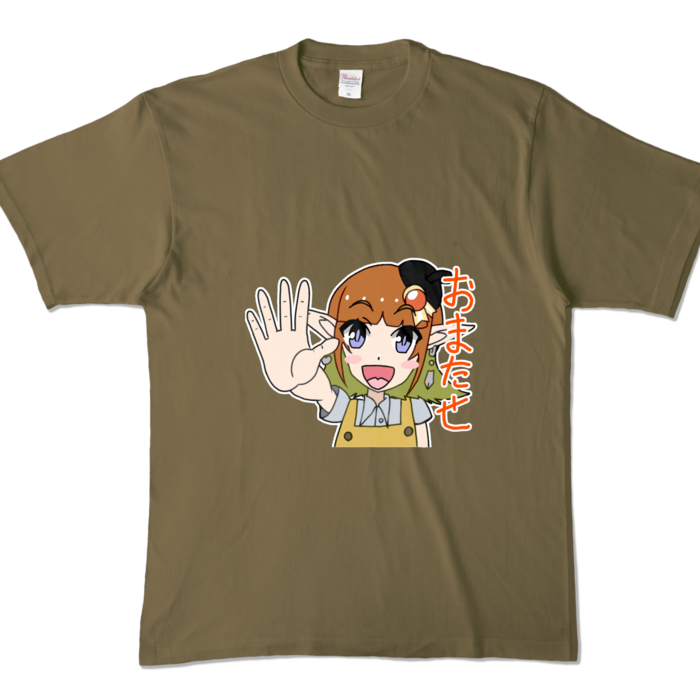 カラーTシャツ - XL - オリーブ (濃色)