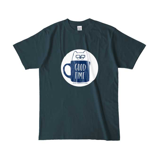 カラーTシャツ(濃色) - L - デニム