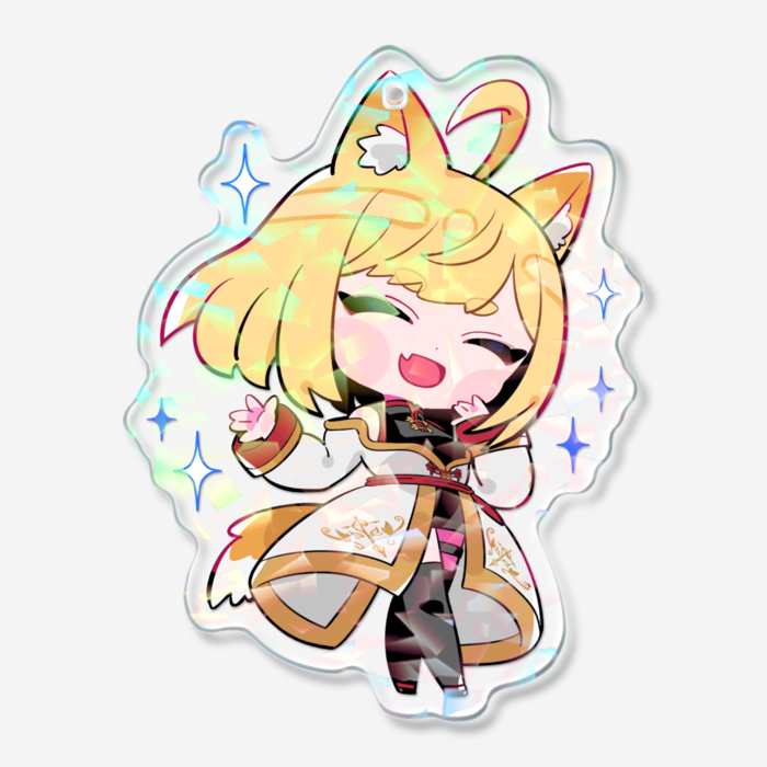 ホログラムアクリルキーホルダー - 70 × 70mm