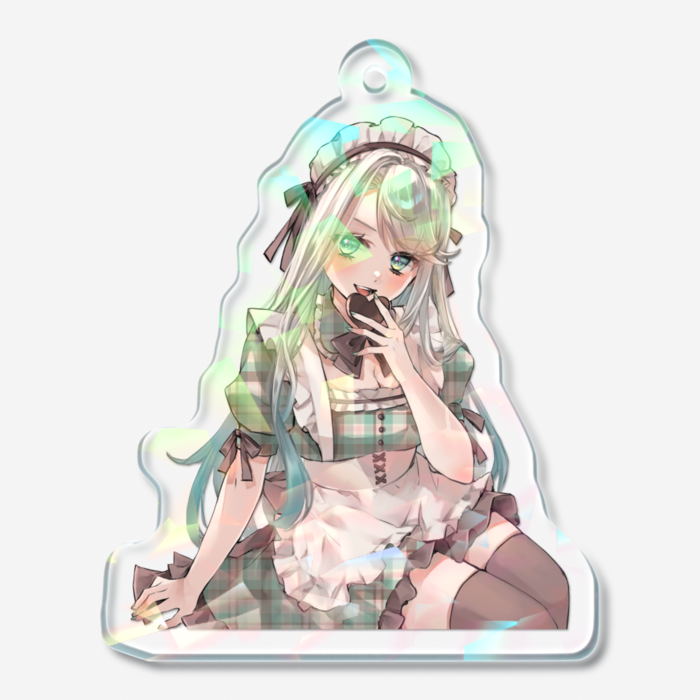 ホログラムアクリルキーホルダー - 50 × 50mm(1)