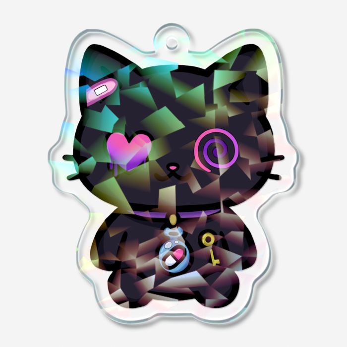 ホログラムアクリルキーホルダー - 50 × 50mm