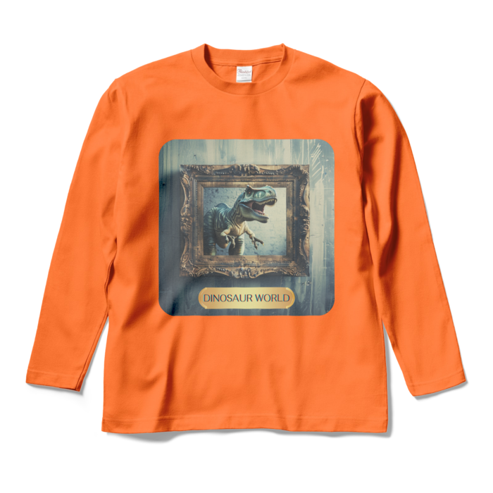 ロングスリーブTシャツ - M - オレンジ