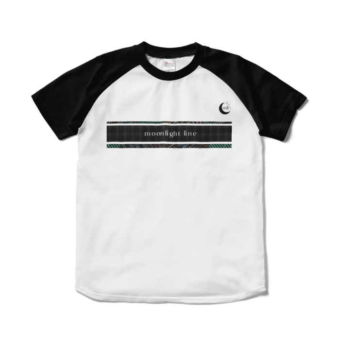 ラグランTシャツ - S - ホワイト×ブラック