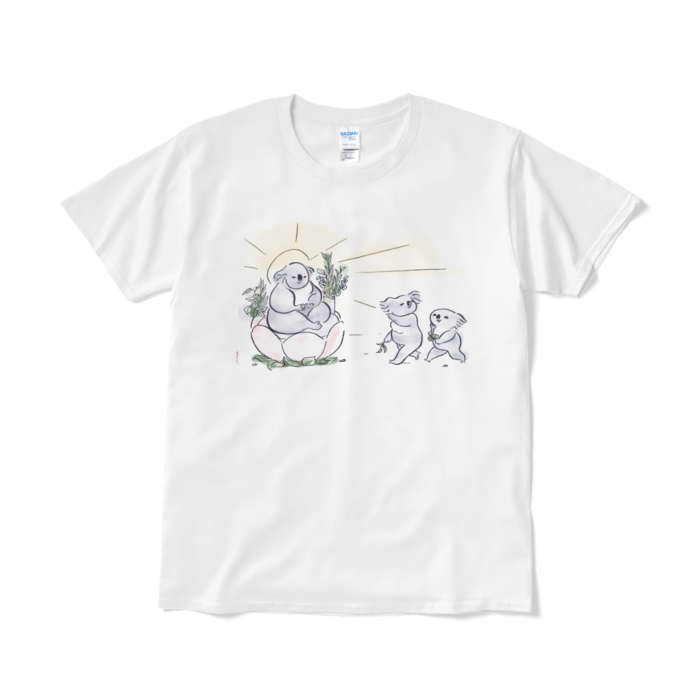 Tシャツ(短納期) - L - 私こそが光だ 白+水彩色