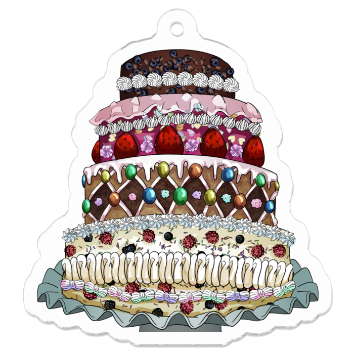 アクリルキーホルダー - 50 x 50 (mm)