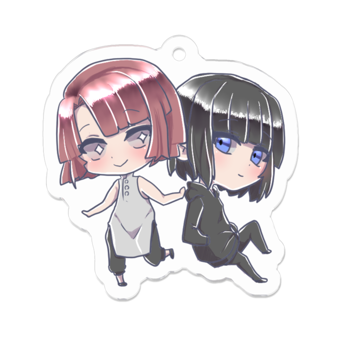 アクリルキーホルダー - 50 x 50 (mm)
