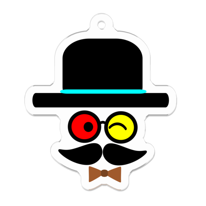 アクリルキーホルダー - 50 x 50 (mm)