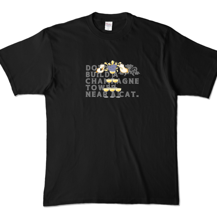 カラーTシャツ - XL - ブラック (濃色)(1)