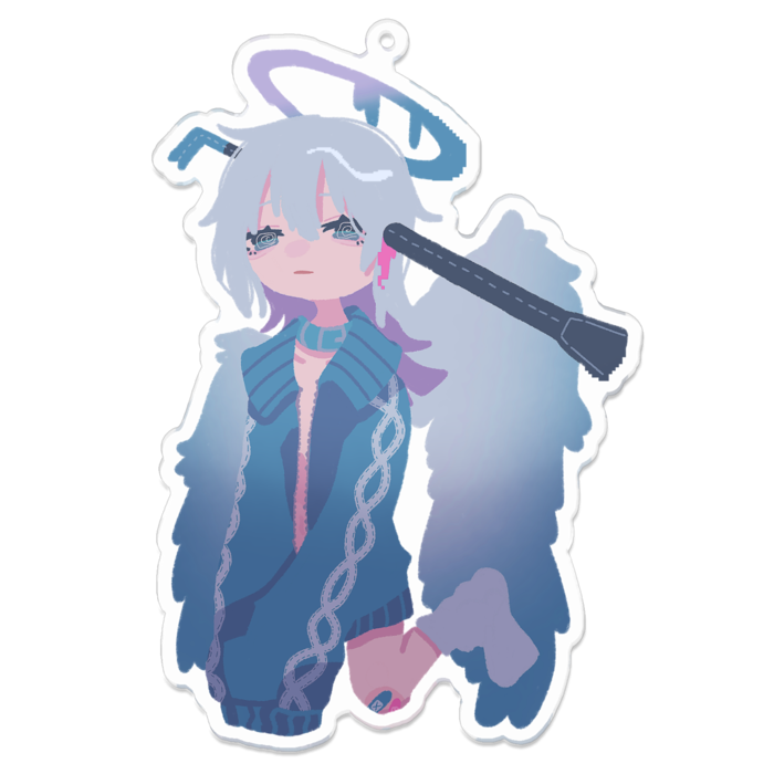 アクリルキーホルダー（コーティング） - 100 x 100 (mm)