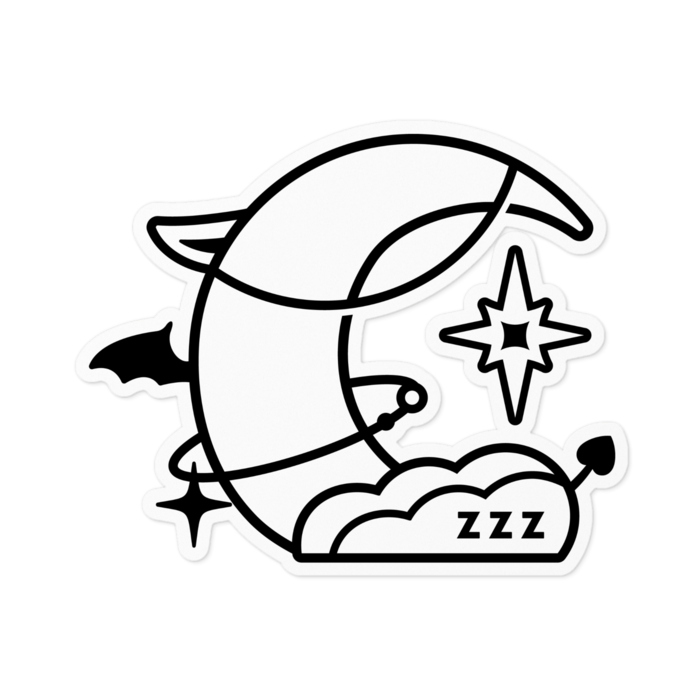【黒】ステッカー - 100 x 100 (mm)(2)