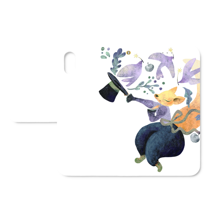 手帳型iPhoneケース - iPhone XS / X - ストラップ穴 あり